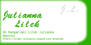 julianna lilek business card